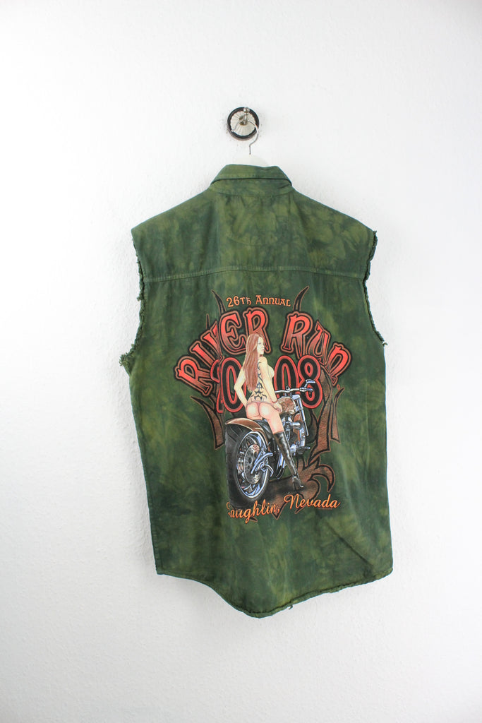 Vintage Biker Vest (M) - Vintage & Rags
