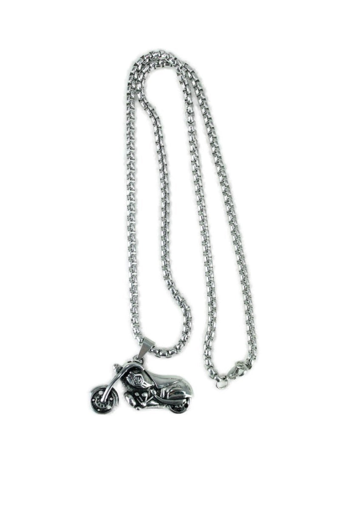 Motorcycle Stainless Steel Necklace - Vintage & Rags