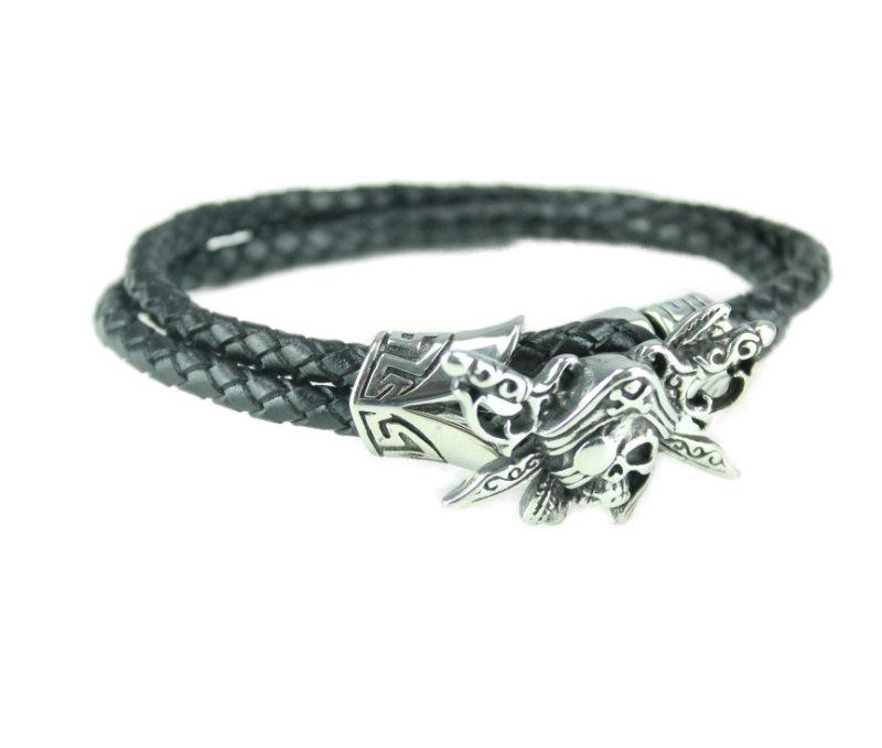 Pirate Leather Bracelet - Vintage & Rags