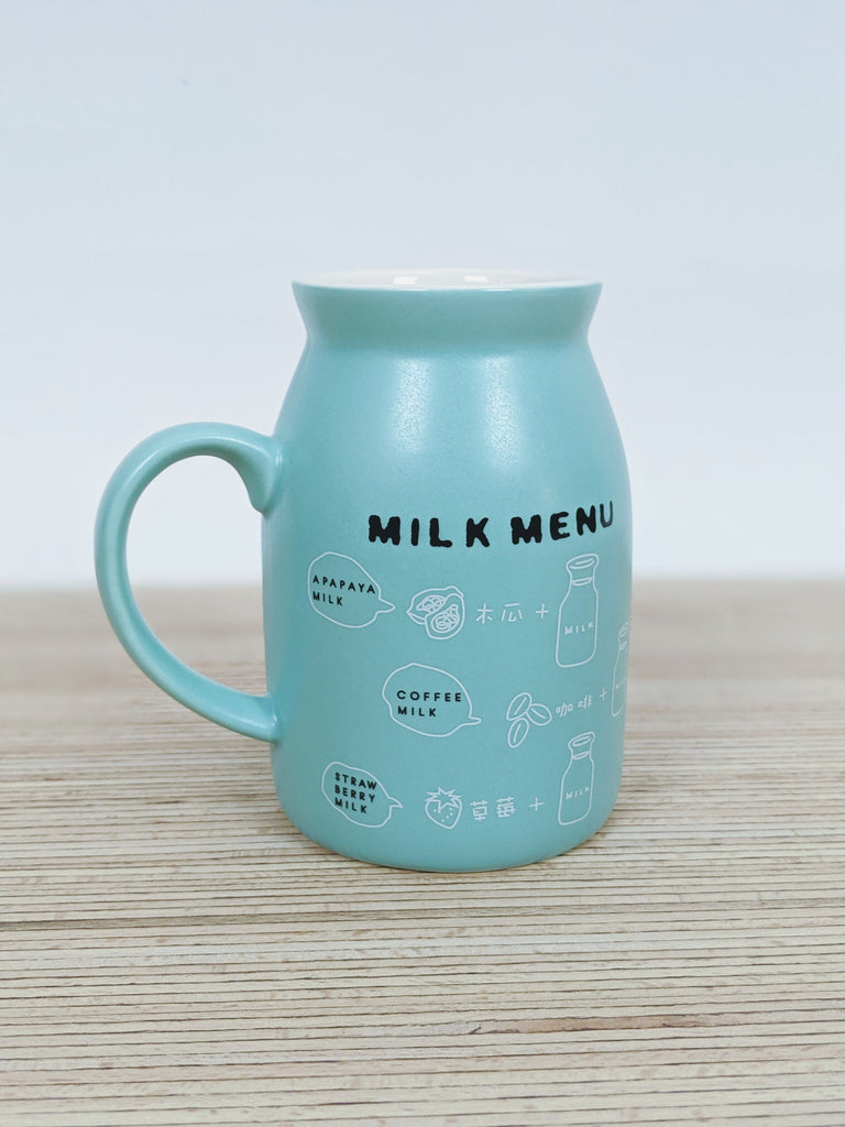 The Retro Milk Cup (350ml) Blue - Vintage & Rags