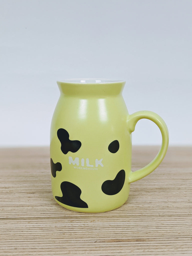 The Retro Milk Cup (350ml) Yellow - Vintage & Rags