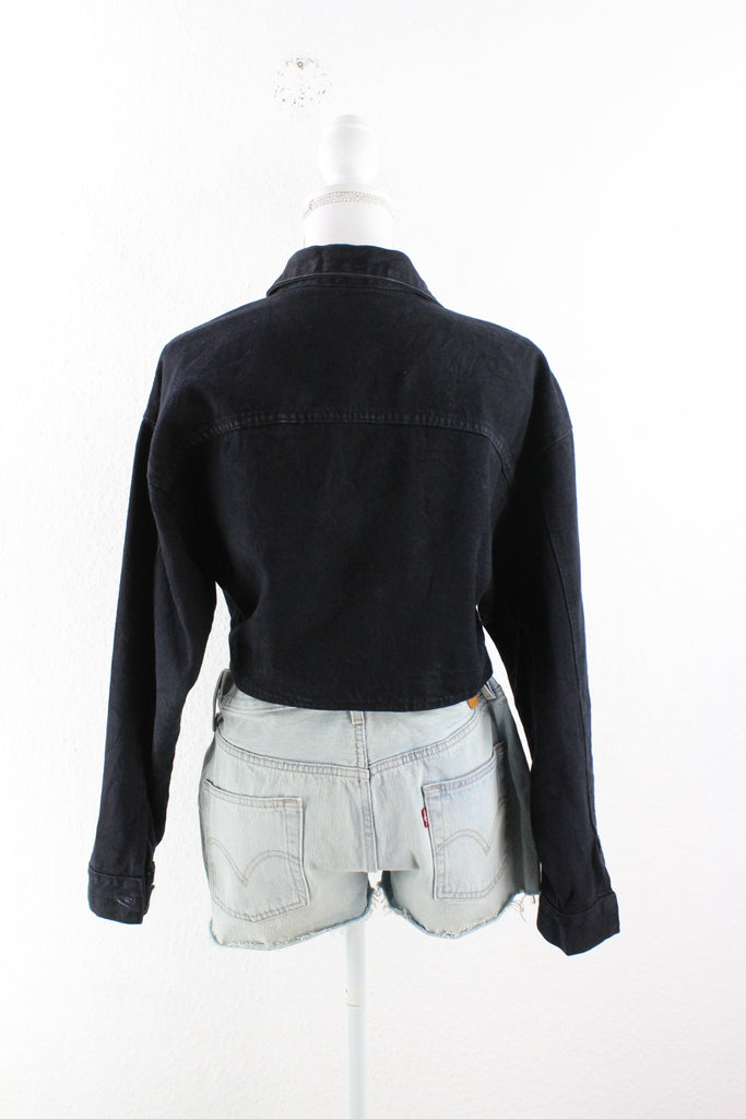 Vintage Black Bongo Denim Jeans Jacket (M) Vintage & Rags 