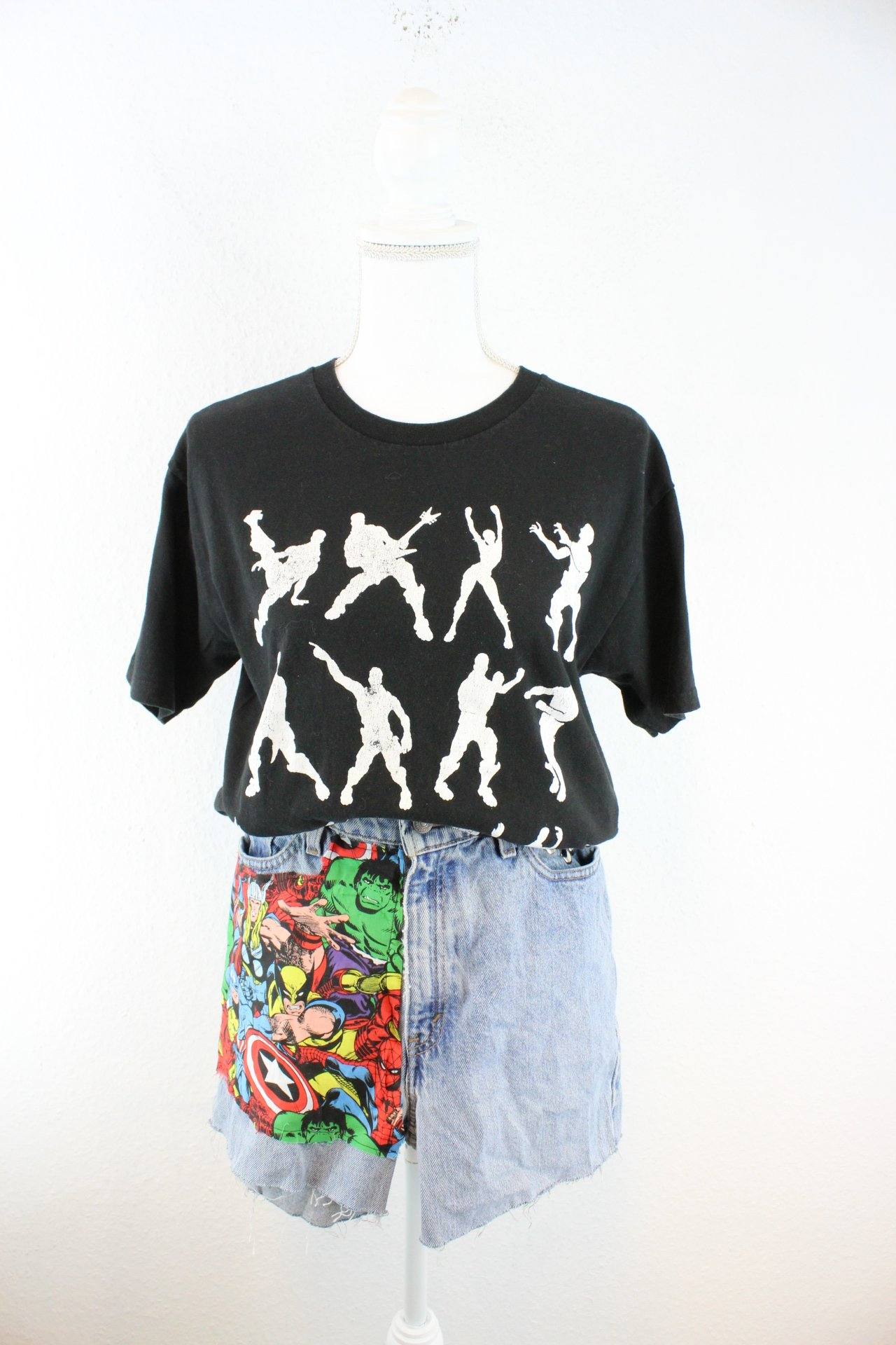 Vintage Black Fortnite T-Shirt (S) Vintage & Rags 