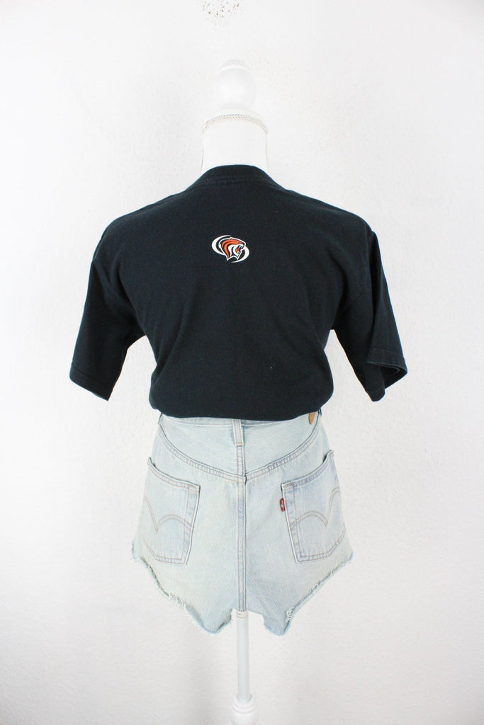 Vintage Black Gildan Pacific T-Shirt (S) Vintage & Rags 