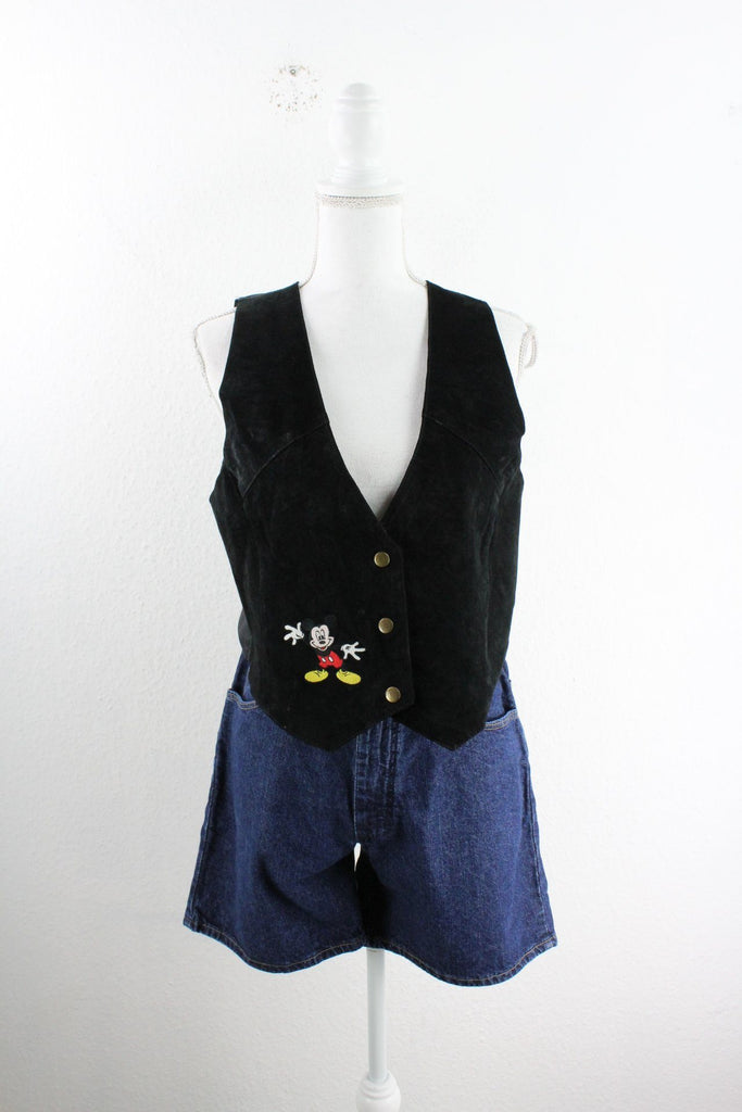Vintage Black Mickey Vest (M) Vintage & Rags 