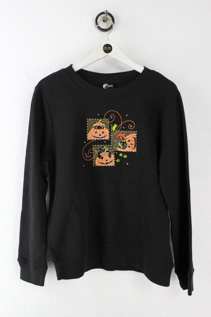 Vintage Black Pumpkin Sweatshirt (S) Vintage & Rags 