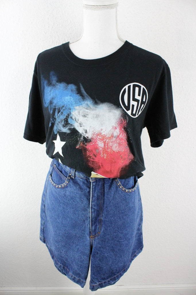 Vintage Black USA T-Shirt (L) Vintage & Rags 