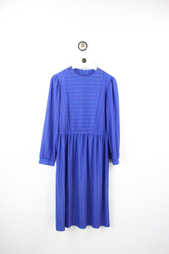 Vintage Blue Stripes Dress (M) - Vintage & Rags
