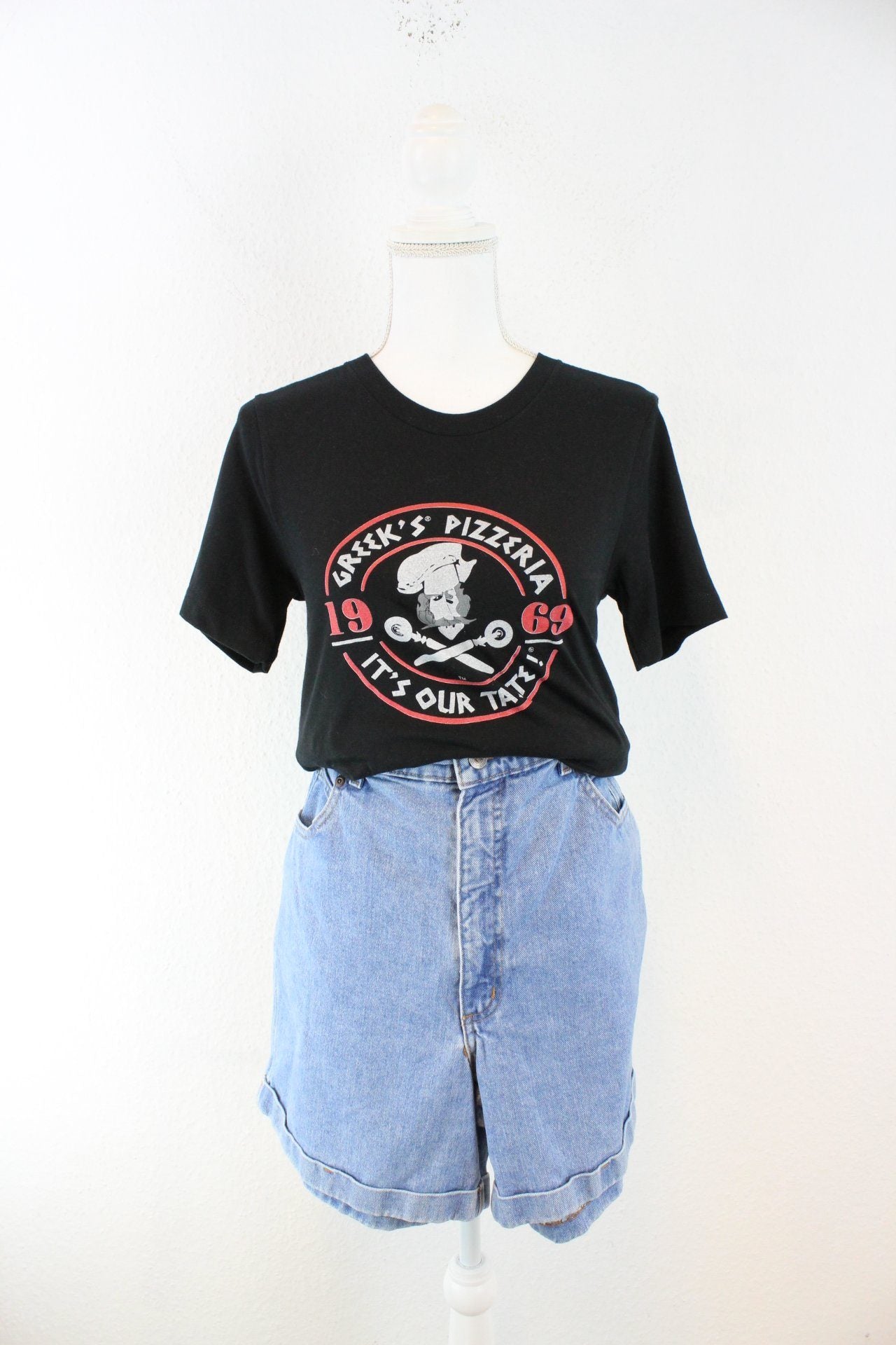 Vintage Canvas Greek´s Pizzeria T-Shirt (XS) Vintage & Rags 