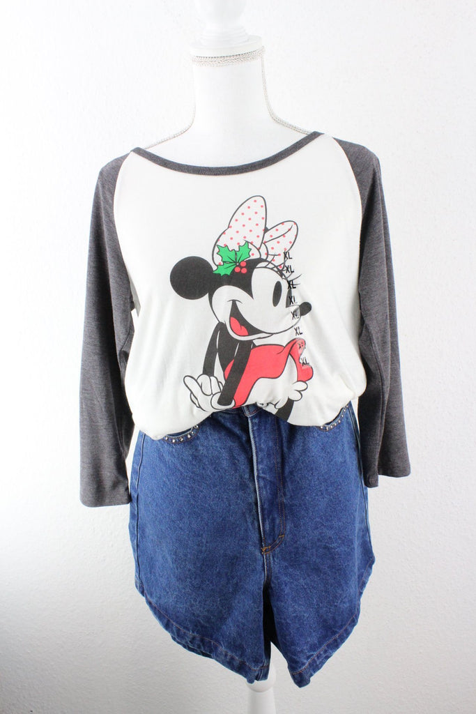 Vintage Christmas Minnie Mouse T-Shirt (M) Vintage & Rags 