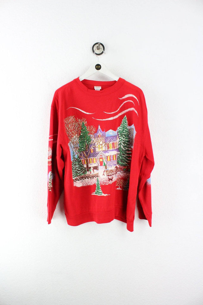 Vintage Christmas On Mainstreet Sweatshirt (L) Vintage & Rags 