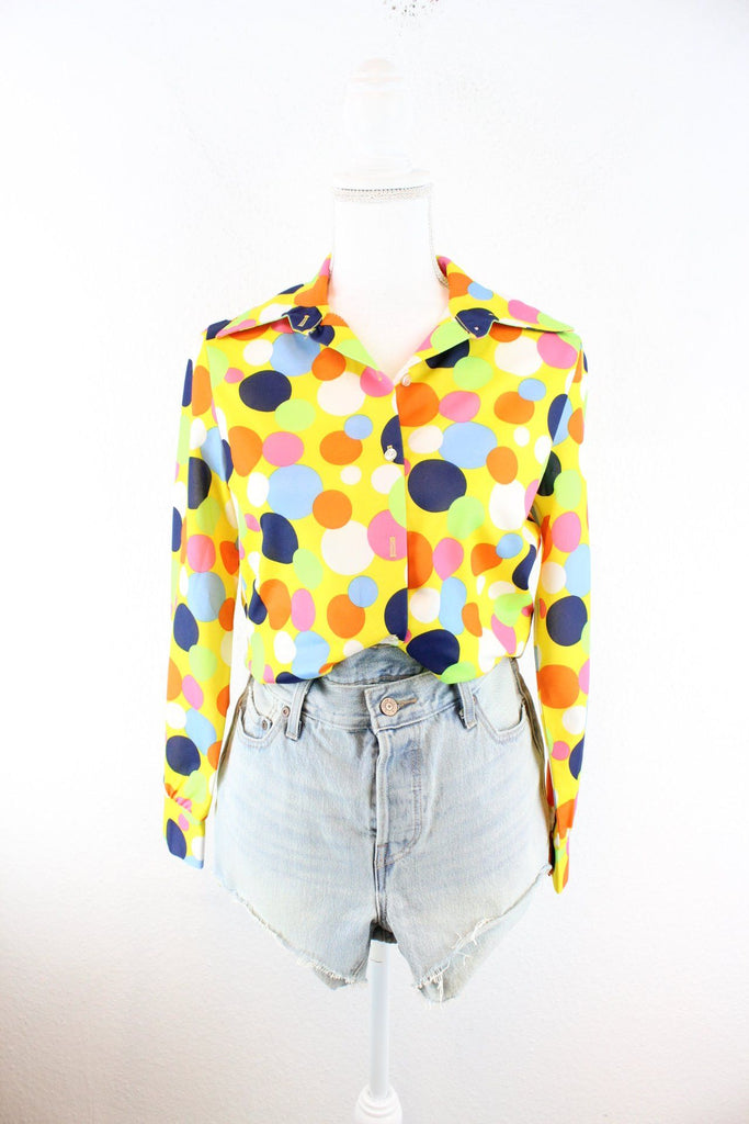 Vintage Colorful Dot Blouse (S) Vintage & Rags 