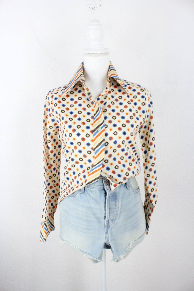 Vintage Colorful Lady Arrow Blouse (M) Vintage & Rags 