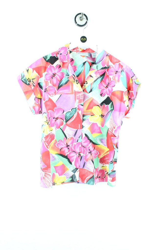 Vintage Crazy Colourful Flower Party Shirt ( S ) - Vintage & Rags