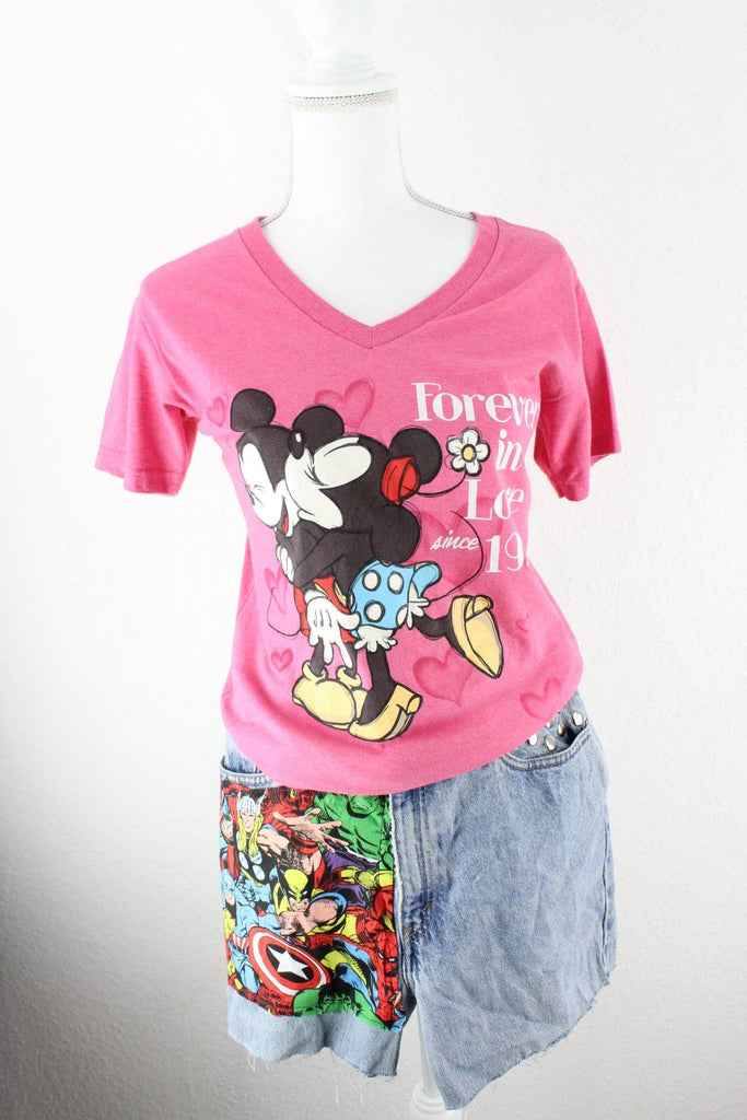 Vintage Disney Mickey & Minnie Mouse T-Shirt (M) Vintage & Rags 
