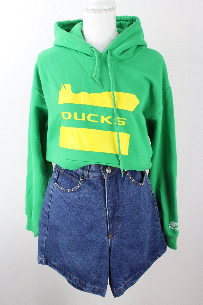 Vintage Green Ducks Hoodie (L) Vintage & Rags 