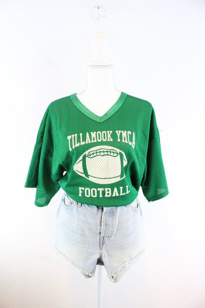 Vintage Green Football Jersey (L) Vintage & Rags 