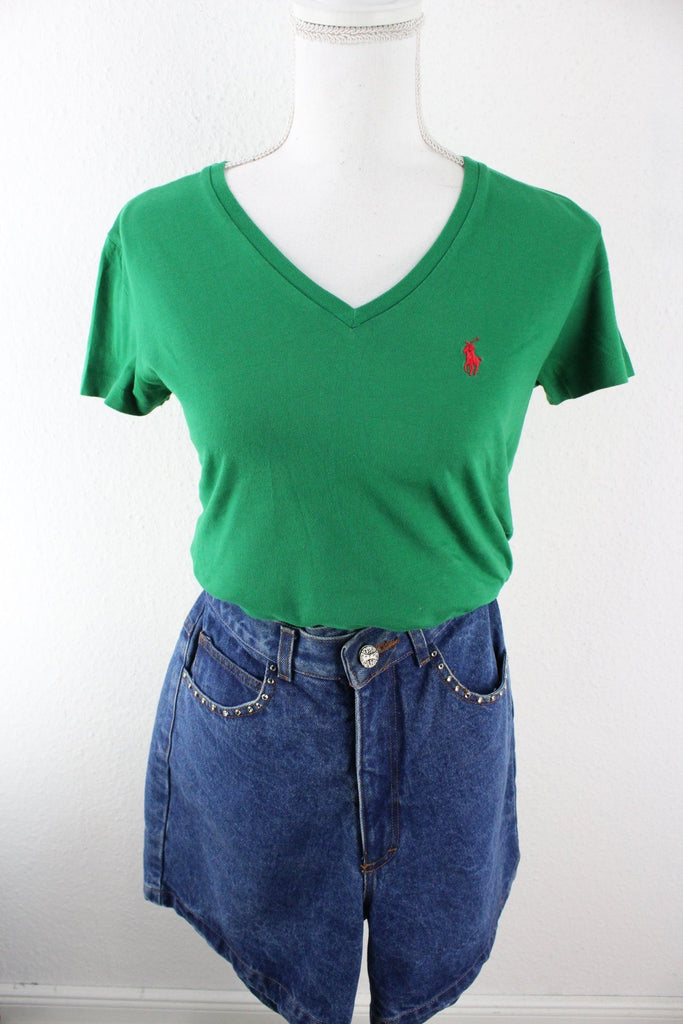 Vintage Green Ralph Lauren T-Shirt (XS) Vintage & Rags 