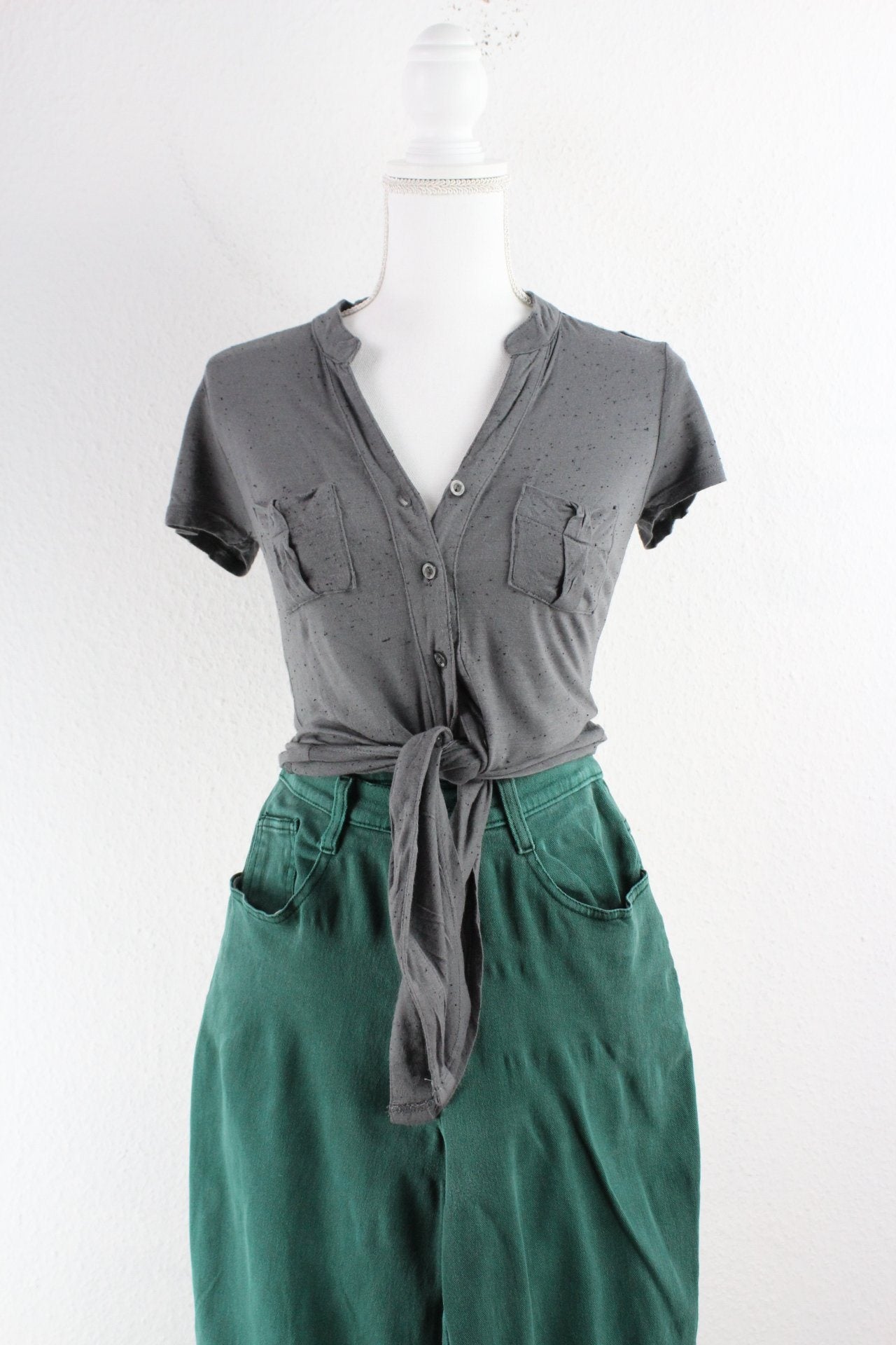 Vintage Grey Shirt (S) Vintage & Rags 