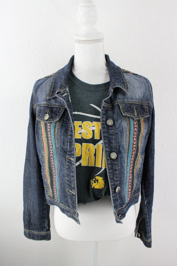 Vintage Hot Kiss Denim Jeans Jacket (M) Vintage & Rags 