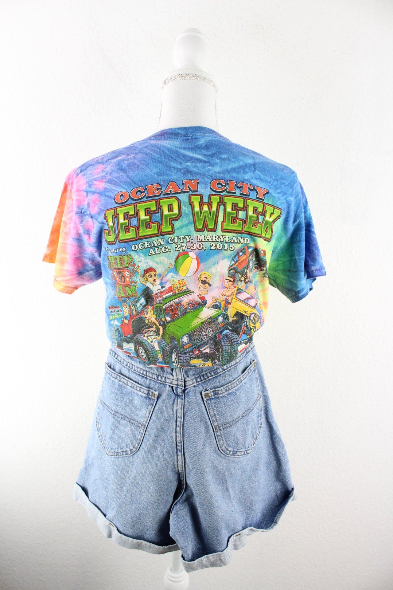Vintage Jeep Week Batik T-Shirt (S) Vintage & Rags 