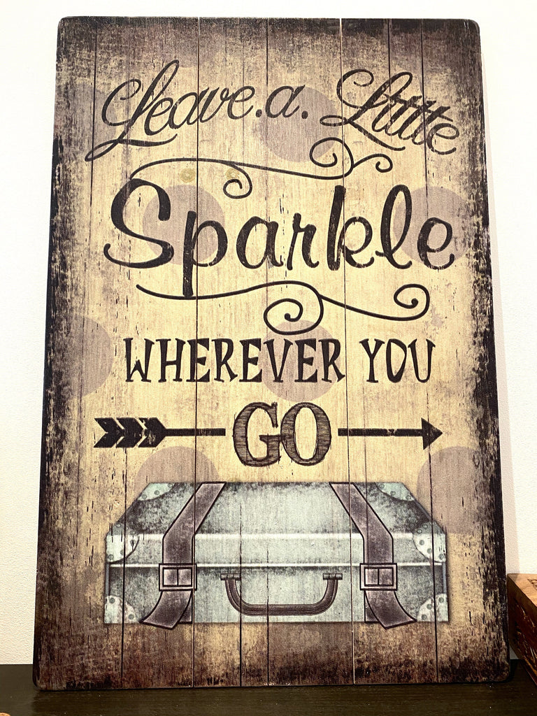 Vintage Leave a Sparkle Picture Vintage & Rags 