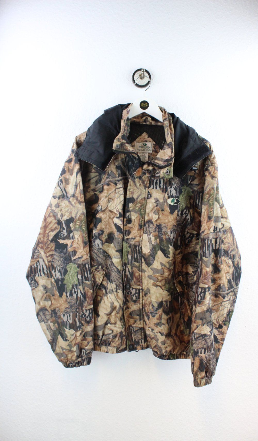 Vintage Leaves Polyester Jacket ( XL ) - Vintage & Rags