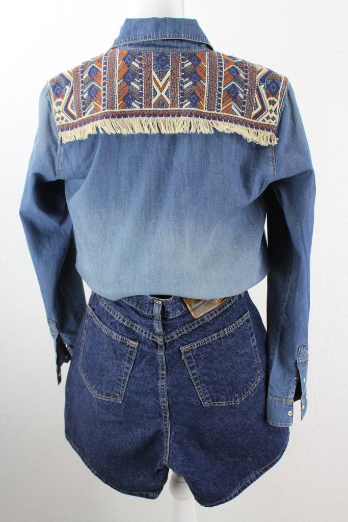 Vintage Lezalez Denim Blouse (S) Vintage & Rags 