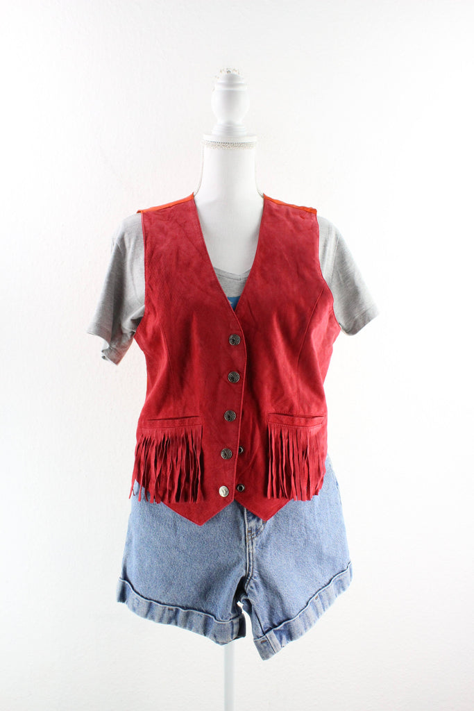 Vintage Orange Vest (10) Vintage & Rags 