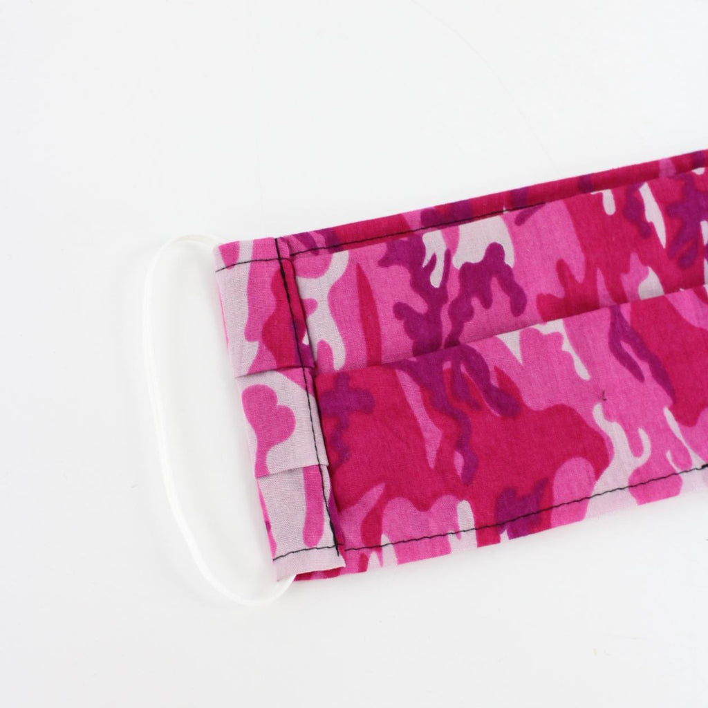Vintage Pink Camouflage Face Mask Vintage & Rags 