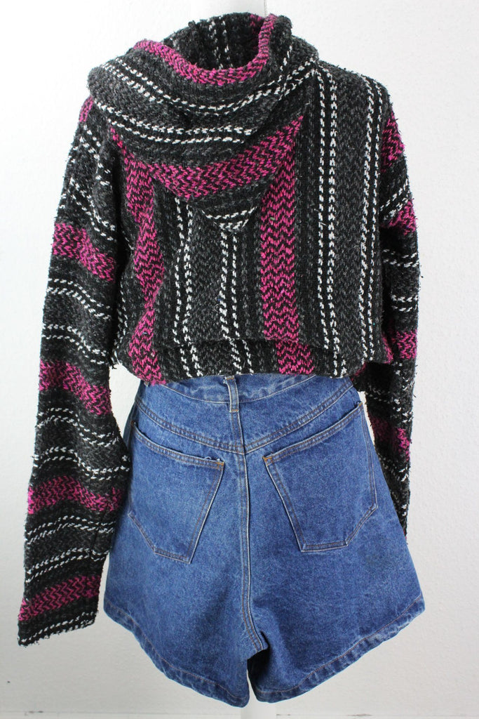 Vintage Pink Knit Hoodie (XL) Vintage & Rags 