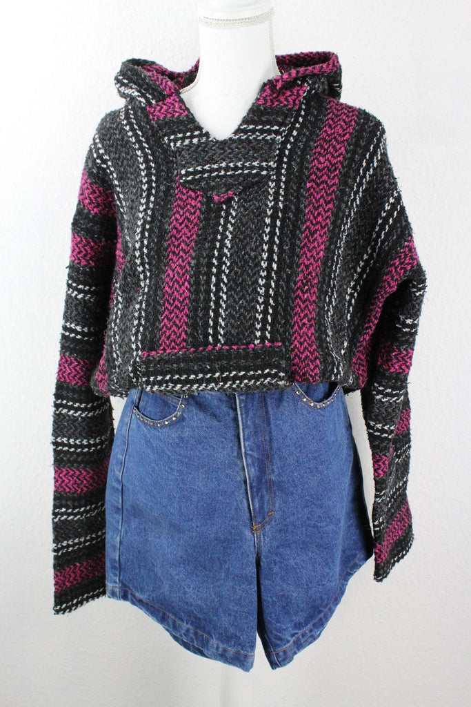 Vintage Pink Knit Hoodie (XL) Vintage & Rags 