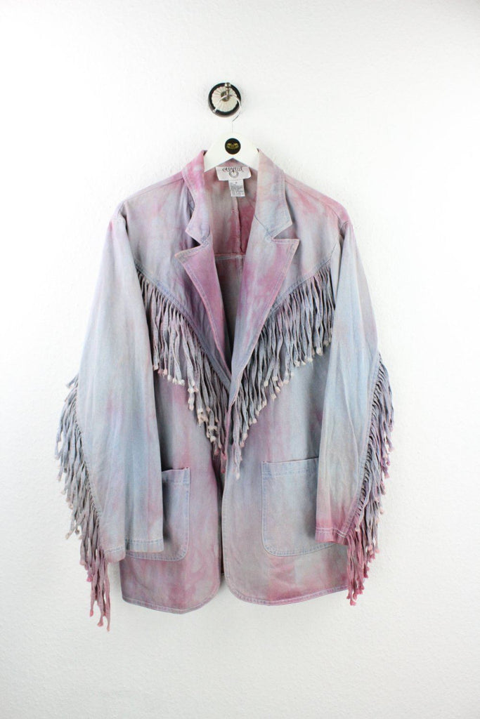 Vintage Pink Western Denim Jacket ( L ) - Vintage & Rags