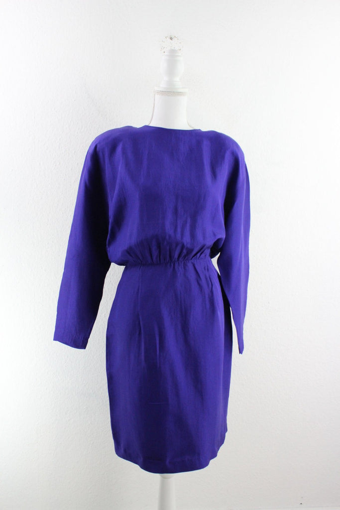 Vintage Purple Silk Dress (6) Vintage & Rags 