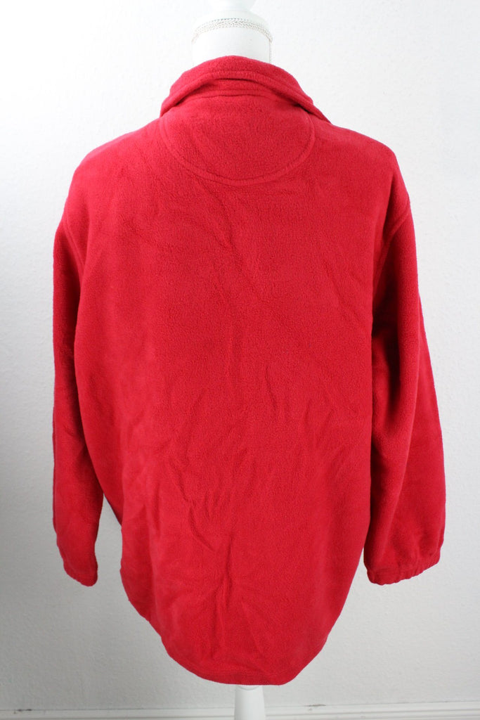 Vintage Red Basic Fleece Jacket (XXL) Vintage & Rags 