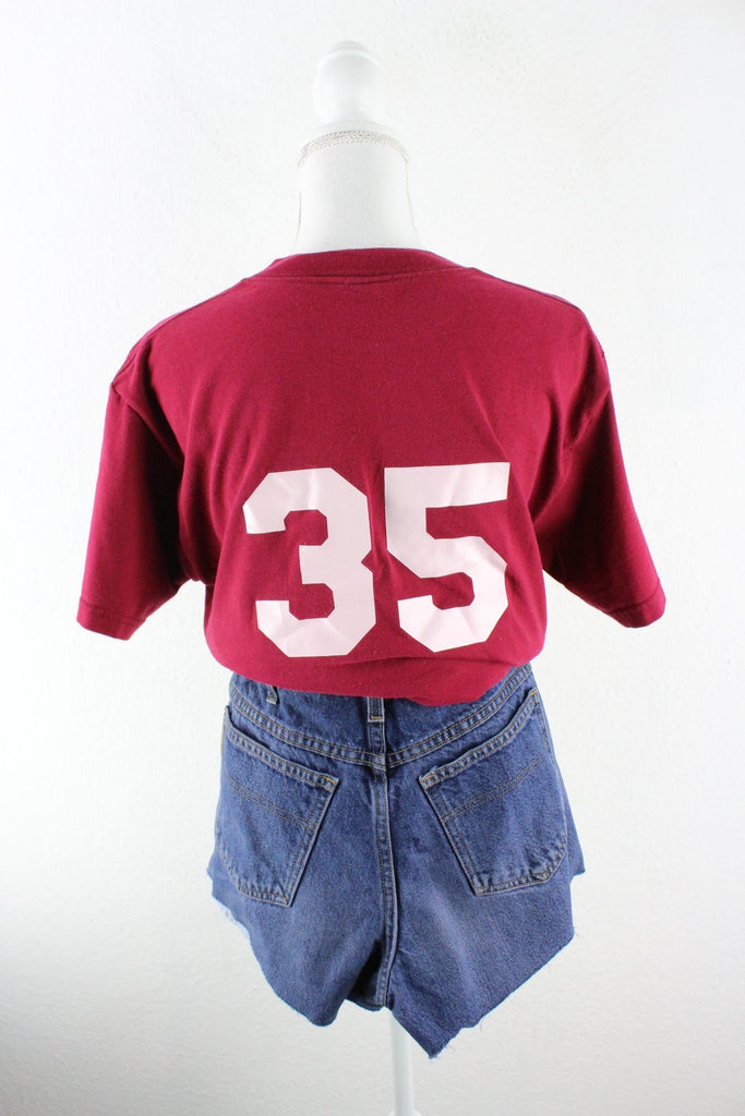 Vintage Red Basic Fruit Of The Loom T-Shirt (M) Vintage & Rags 