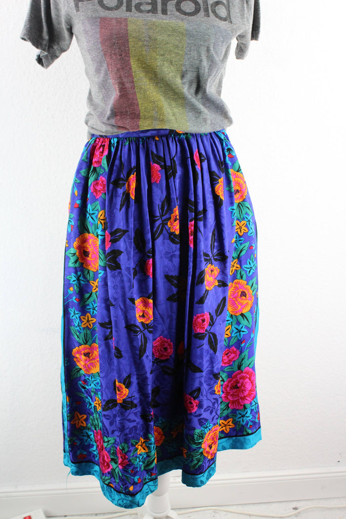 Vintage Silk Purple Skirt (12) Vintage & Rags 