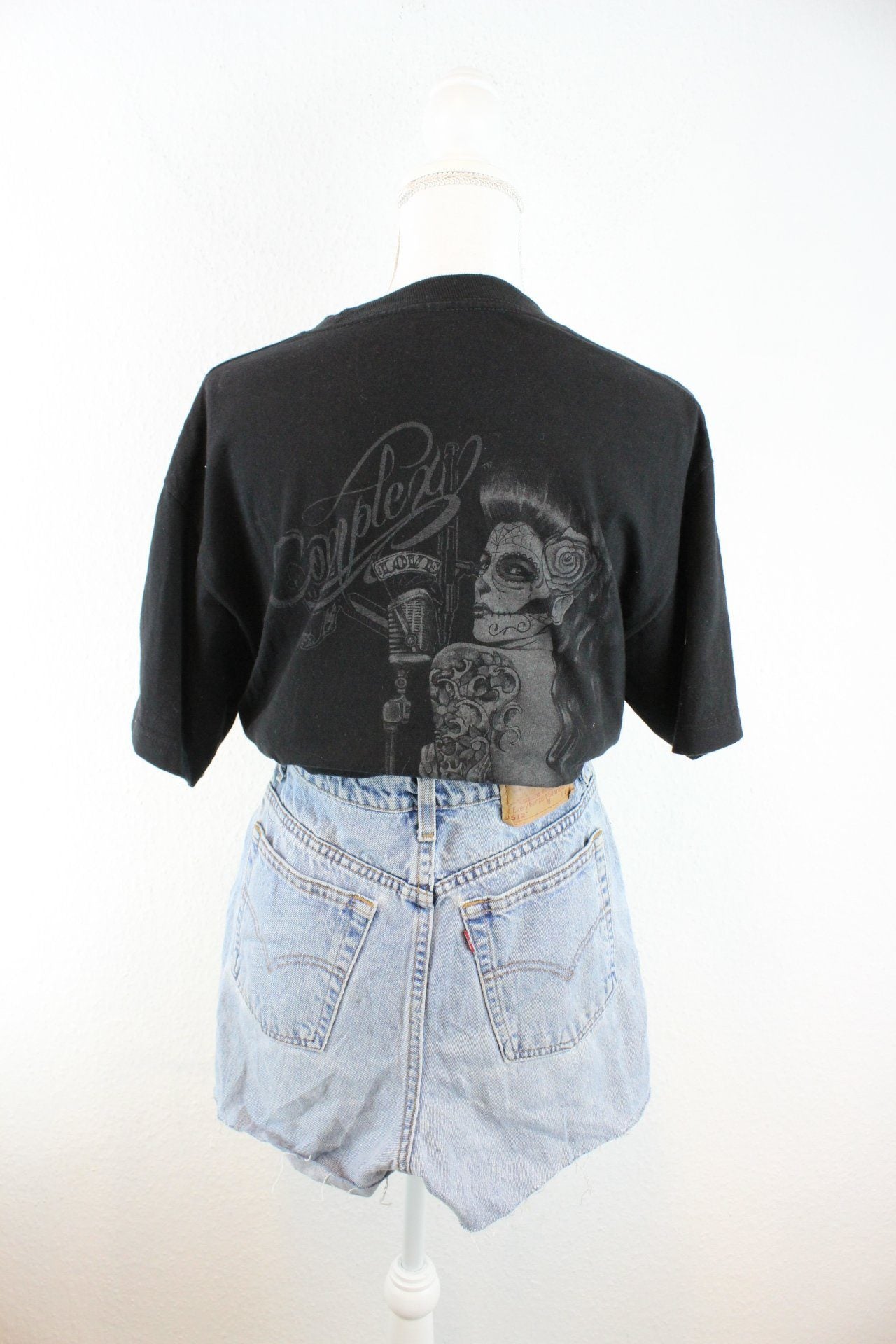 Vintage Skull Face T-Shirt (M) Vintage & Rags 