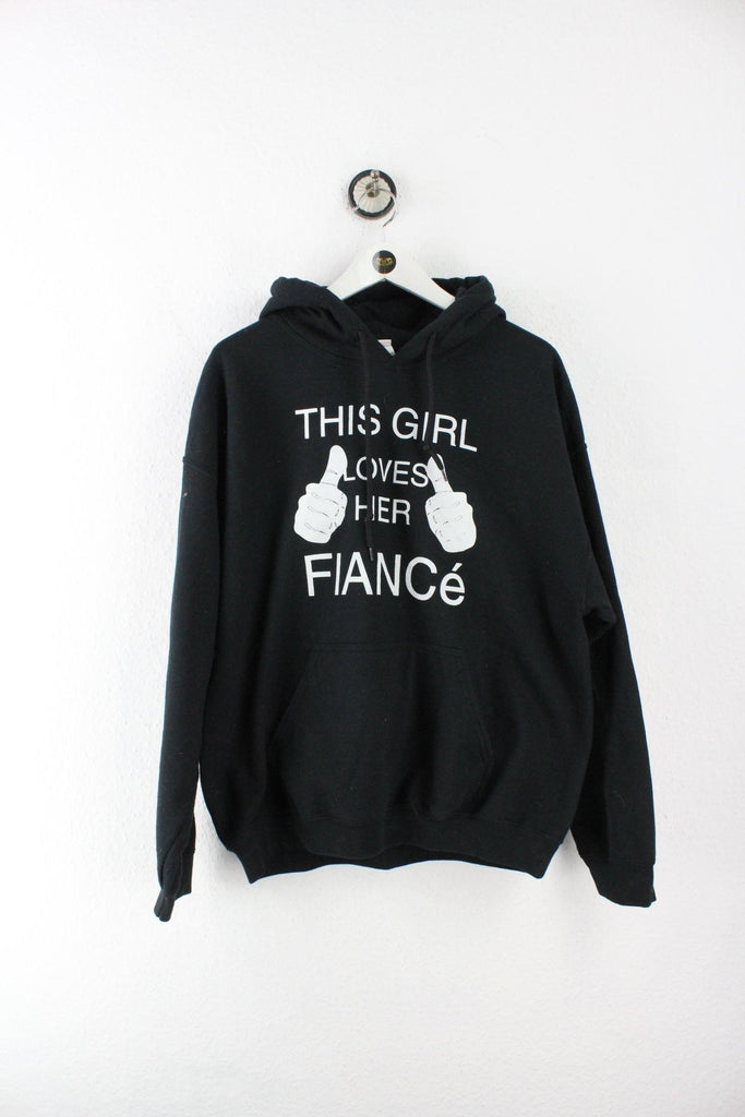 Vintage This Girl Loves Her Fiancé Hoodie (L) Yeeco KG 