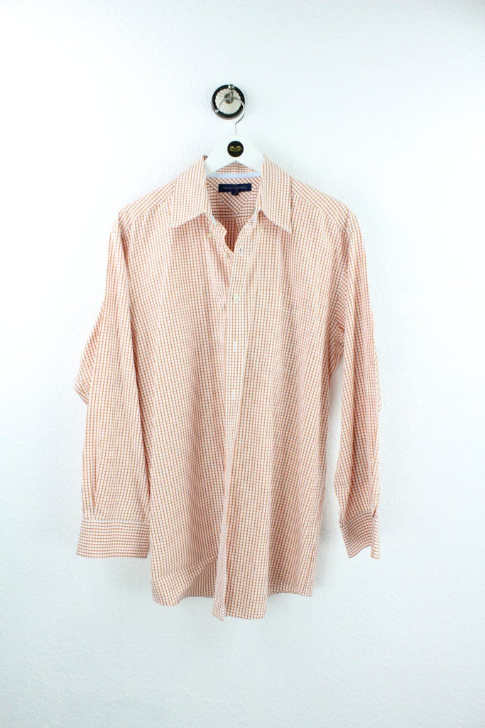 Vintage Tommy Hilfiger Orange Caro Shirt ( L ) - Vintage & Rags