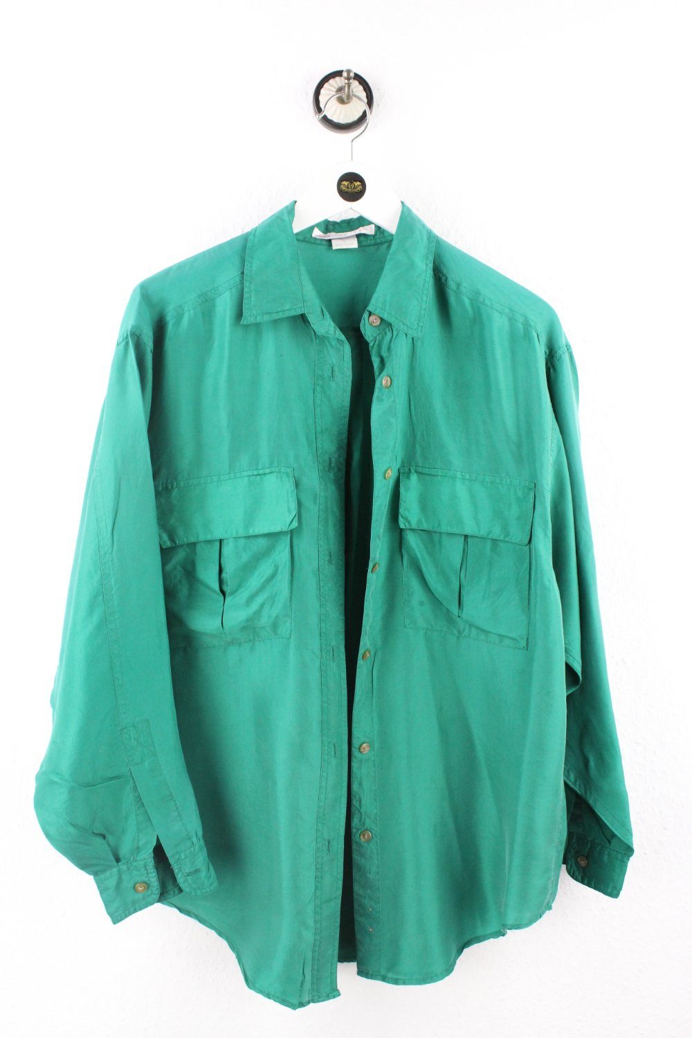Vintage Turquoise Blouse ( M ) - Vintage & Rags