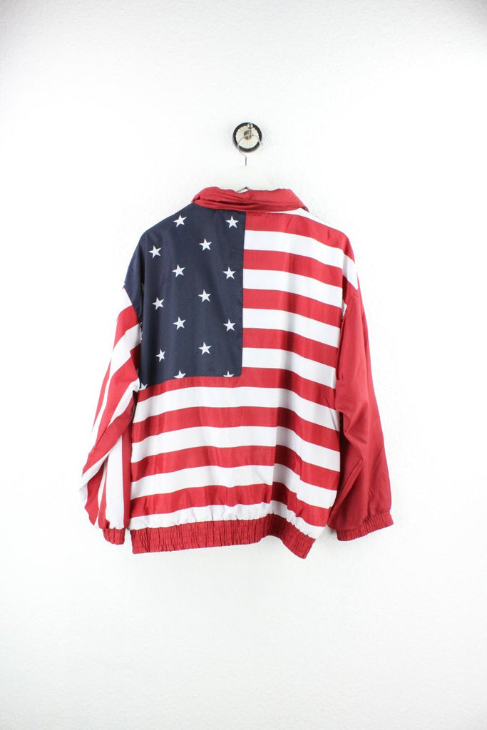 Vintage US Flag Polyester Jacket ( XL ) - Vintage & Rags