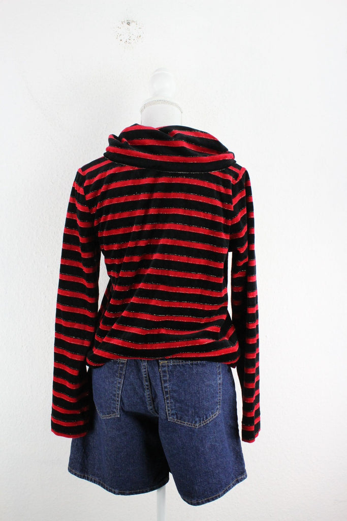 Vintage Velvet Striped Sweater (S) Vintage & Rags 