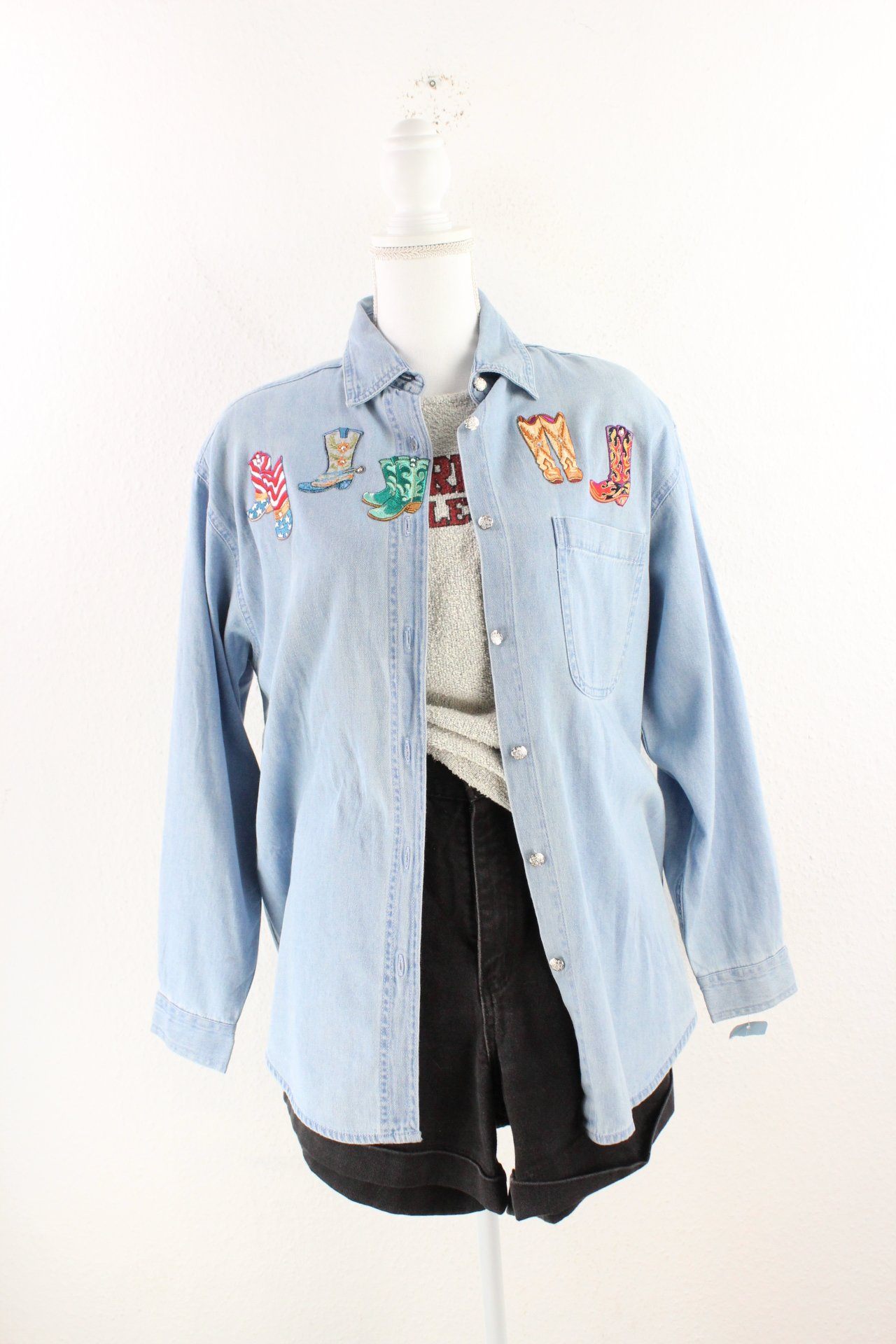 Vintage Western Denim Shirt (M) Vintage & Rags 