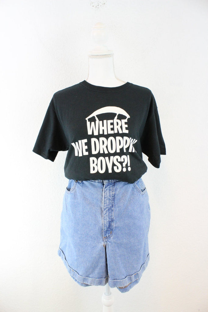 Vintage Where We Droppin T-Shirt (L) Vintage & Rags 