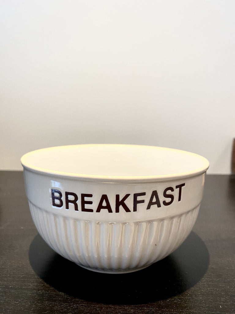 Vintage White Breakfast Bowl Vintage & Rags 
