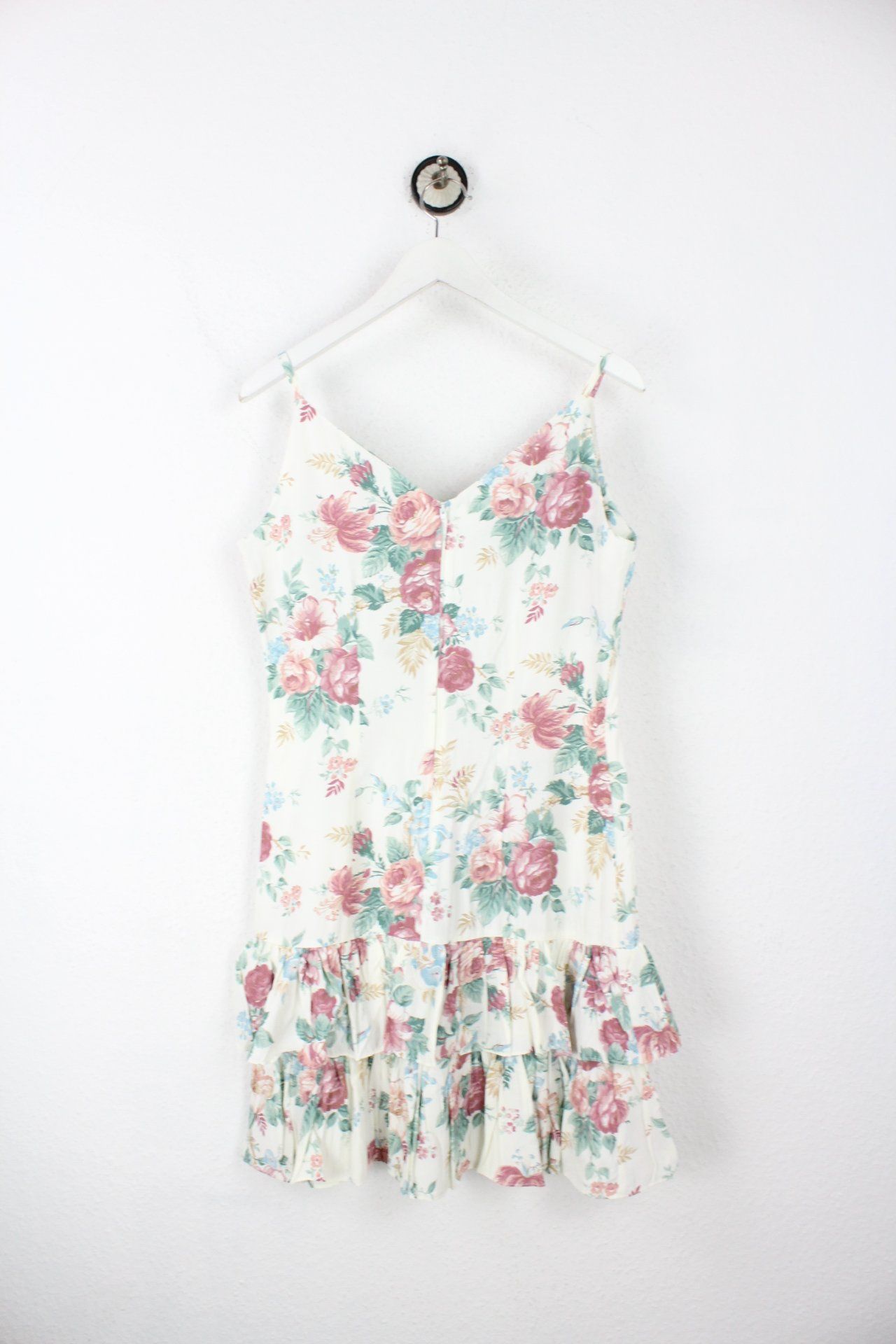 Vintage White Flower Dress (M) Vintage & Rags 