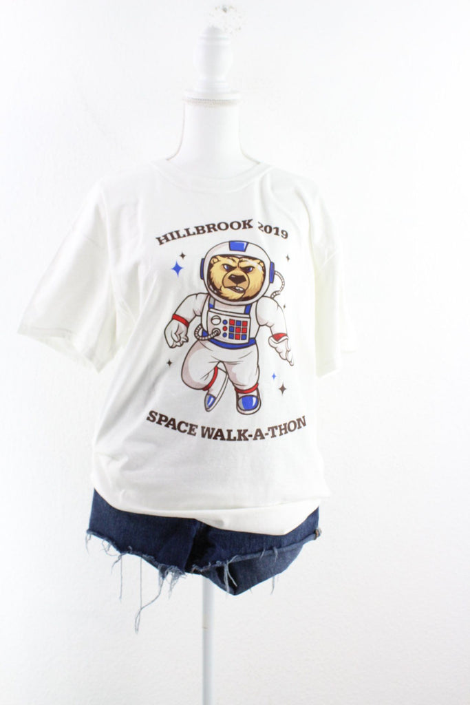 Vintage White Space Bear T-Shirt (L) Vintage & Rags 