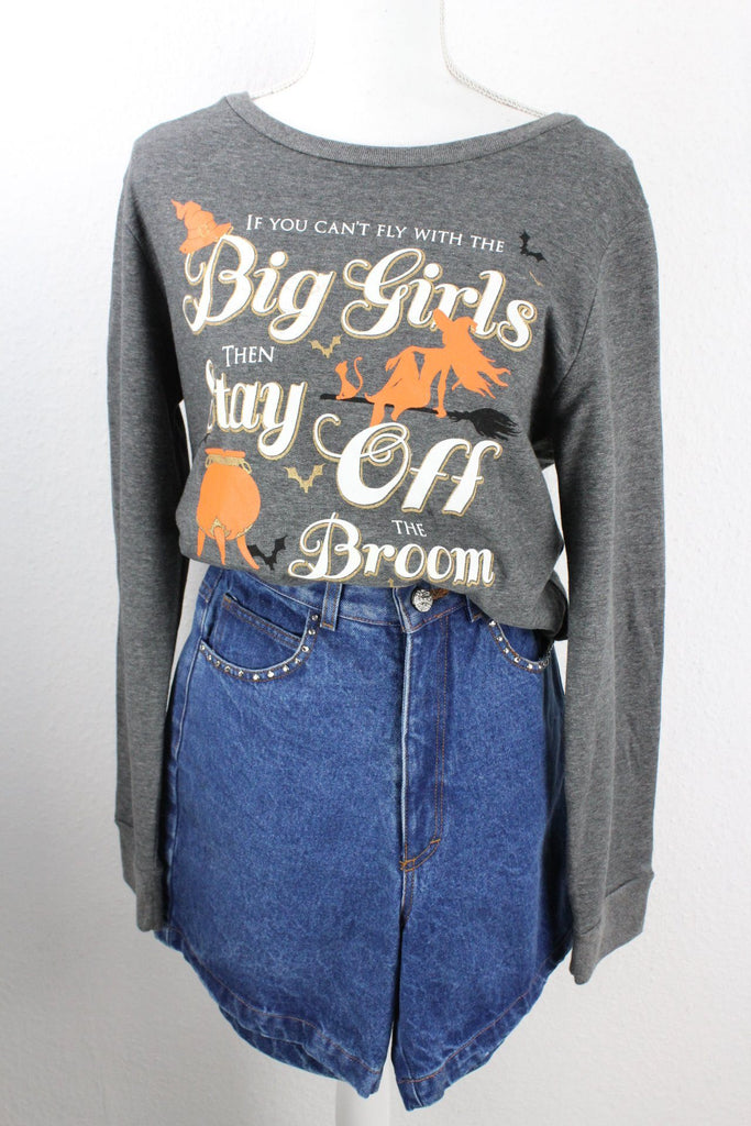 Vintage Witch Halloween Sweatshirt (L) Vintage & Rags 