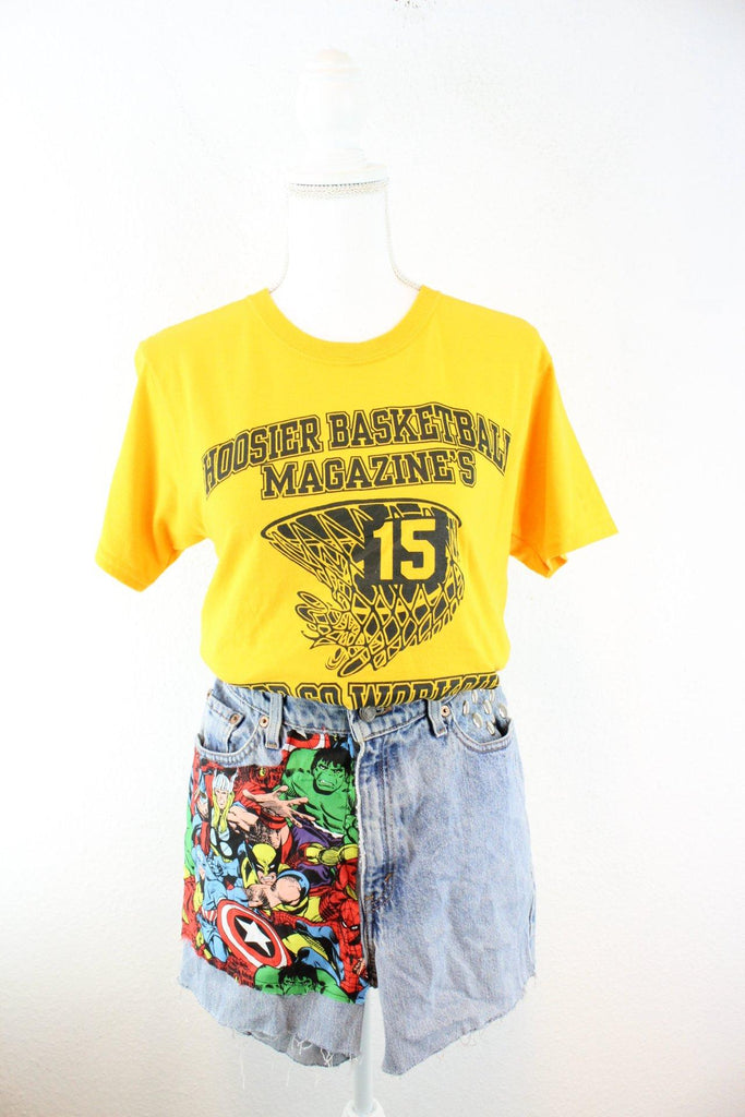 Vintage Yellow Baketball T-Shirt (S) Vintage & Rags 